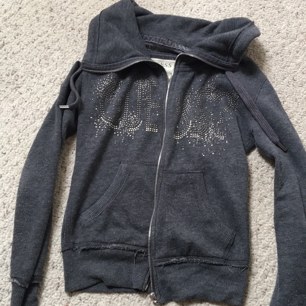 Grey Guess zip up jacket